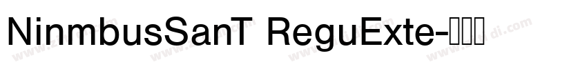 NinmbusSanT ReguExte字体转换